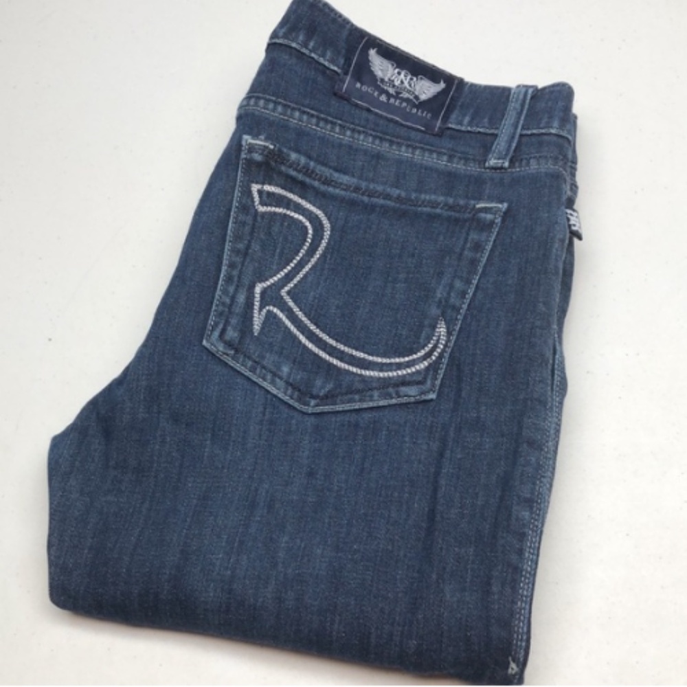 PREMIUM ROCK & REPUBLIC STELLA STRAIGHT LEG JEANS 29x32 ⭐️